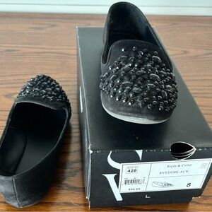 Vera Wang Black Embellished Women's Shoes